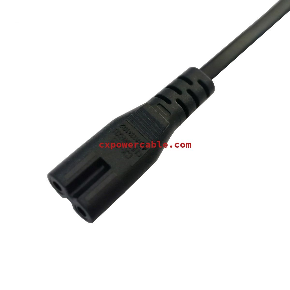 China style 2pin plug to figure 8 tail plug AC power cable